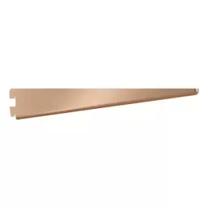 image of Rothley Twin Slot Shelving Kit In Bright Copper 12" Brackets And 78" Uprights