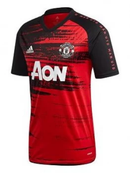 Image of Adidas Mens Manchester United 20/21 Pre Match T-Shirt