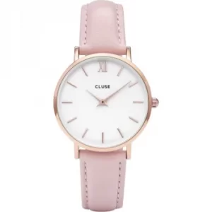 Image of Ladies Cluse Minuit Leather Watch