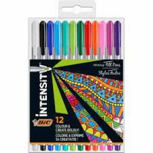 BIC Intensity Broadliner Pens 12 pack