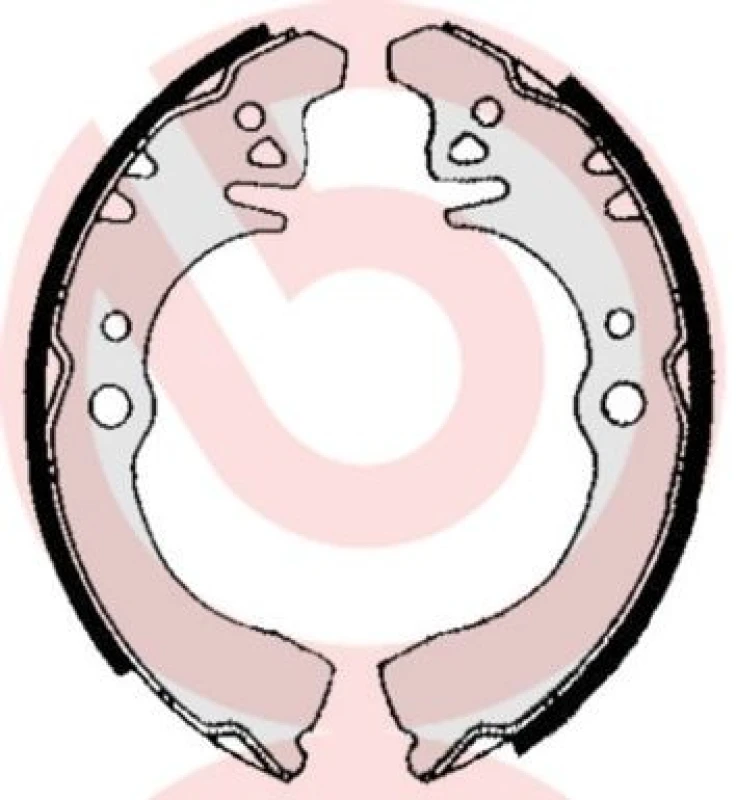 Image of BREMBO Brake Shoe Set BREMBO S 16 507