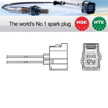 Image of 1x NGK NTK Oxygen O2 Lambda Sensor OZA571-C7 OZA571C7 (6396)