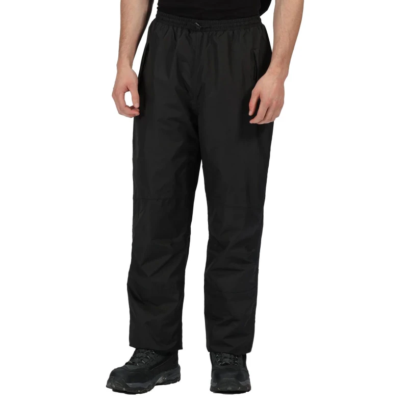 Image of Regatta Professional Mens Waterproof Breathable Trousers in Black Size: Small Black Male S