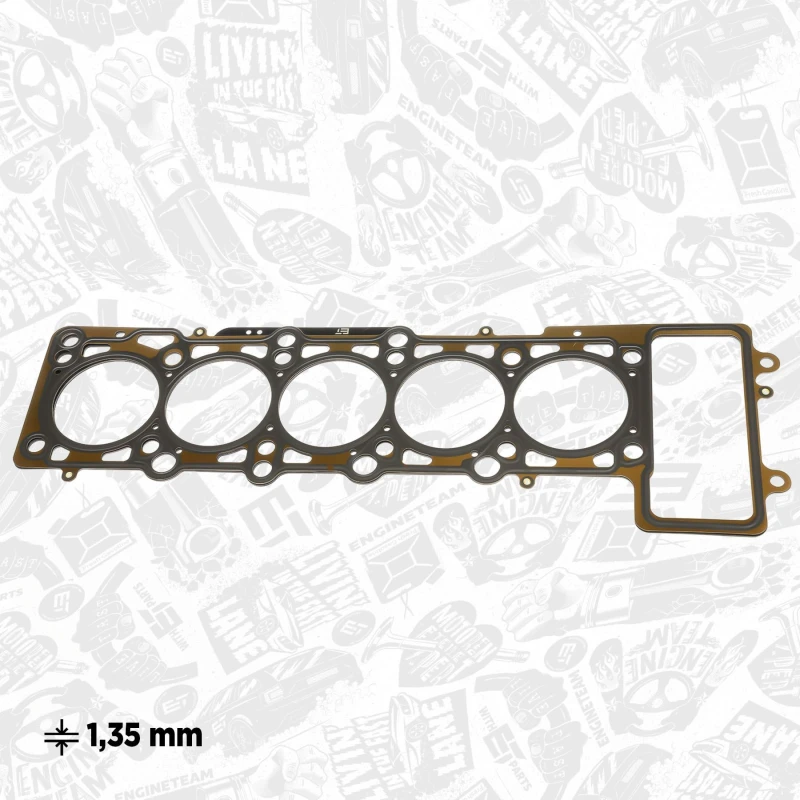 Image of ET ENGINETEAM TH0084 Head Gasket 1,35mm, Multilayer Steel (MLS) Gasket,cylinder head (318)