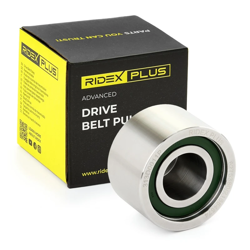 Image of RIDEX PLUS Deflection / guide pulley, V-ribbed belt RIDEX PLUS 312D0011P