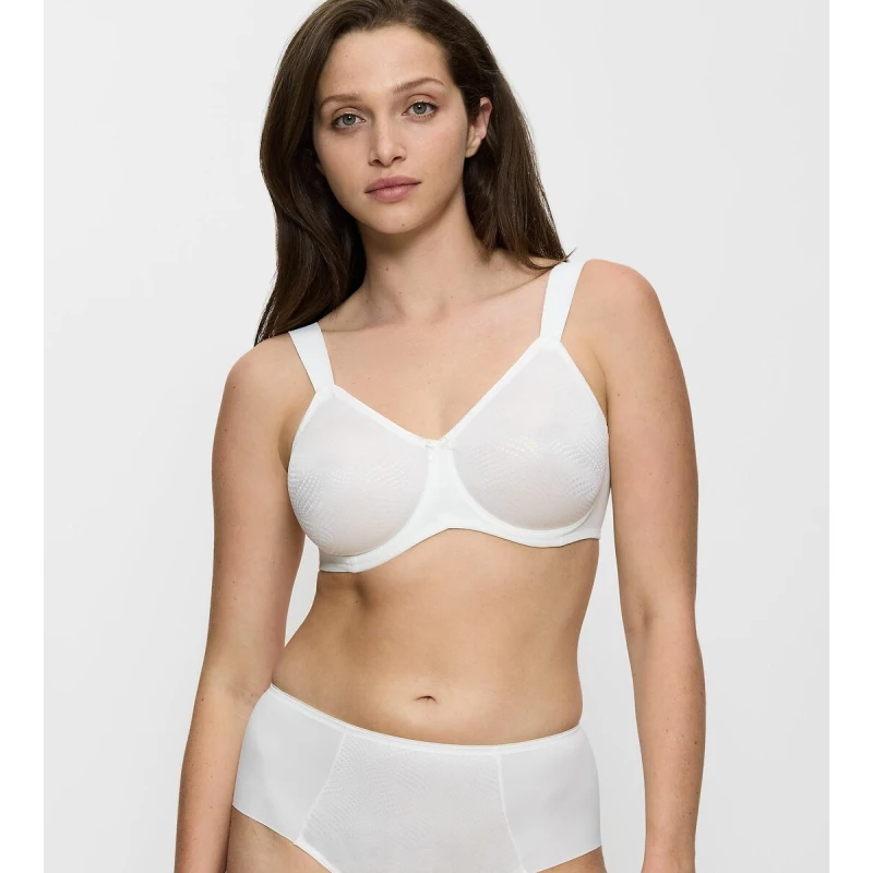 Image of Triumph Essential Minimiser Bra Vanilla Polyamide 42D