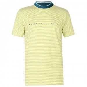 Image of Marshall Artist Mock Neck T Shirt - Sulphur