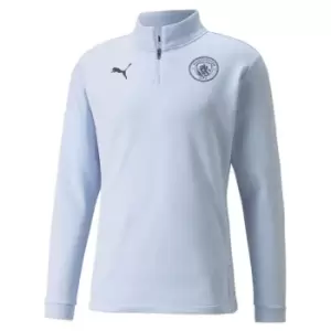 Puma MCFC Pre Match quarter Top Unisex Adults - Blue