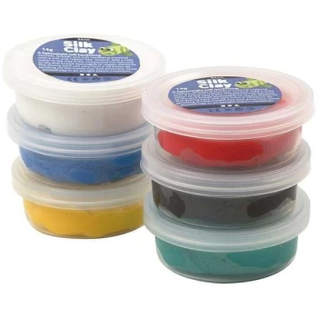 image of Creativ Silk Clay Standard Colours Set of 6