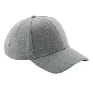 Image of Beechfield Unisex Jersey Athleisure Baseball Cap (One Size) (Heather Grey)