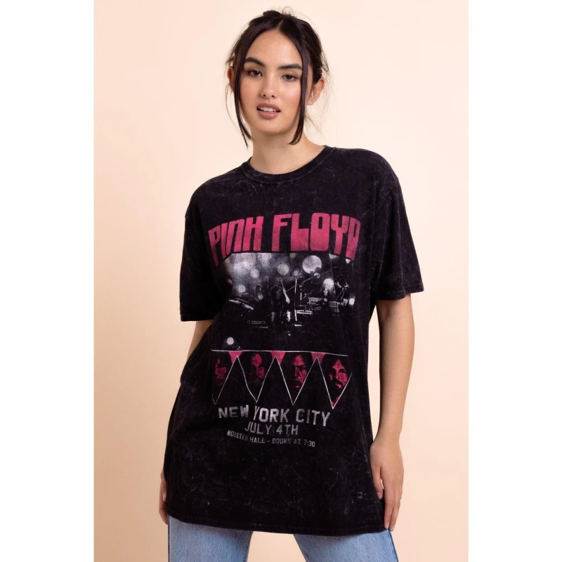 Image of Daisy Street Daisy Pink Floyd T - Black 8