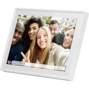 Image of Braun Phototechnik DigiFrame 1019 WiFi weiss Digital photo frame 25.7cm 10.1 inch EEC: C (A - G) 1280 x 800 Pixel 16GB White