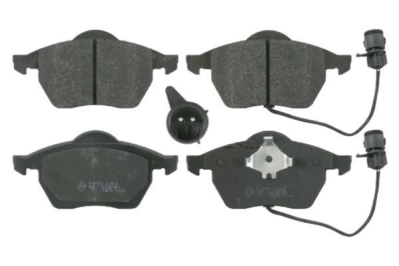 Image of SWAG 30 91 6058 Brake pad set Front Axle, incl. wear warning contact, with piston clip Brake Pad Set,disc brake (402)