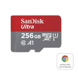 Image of SanDisk Ultra MicroSDXC UHS-I Card with Adapter - 256GB - SDSQUAC-256G-GN6FA