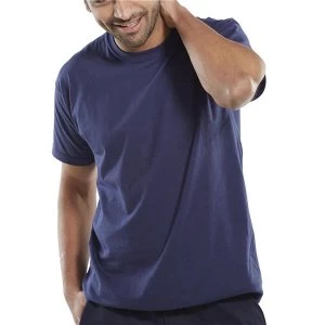 Image of Click Workwear T Shirt 180gsm M Navy Blue Ref CLCTSNM Up to 3 Day