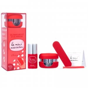 image of Le Mini Macaron Gel Manicure Kit - Cherry Red