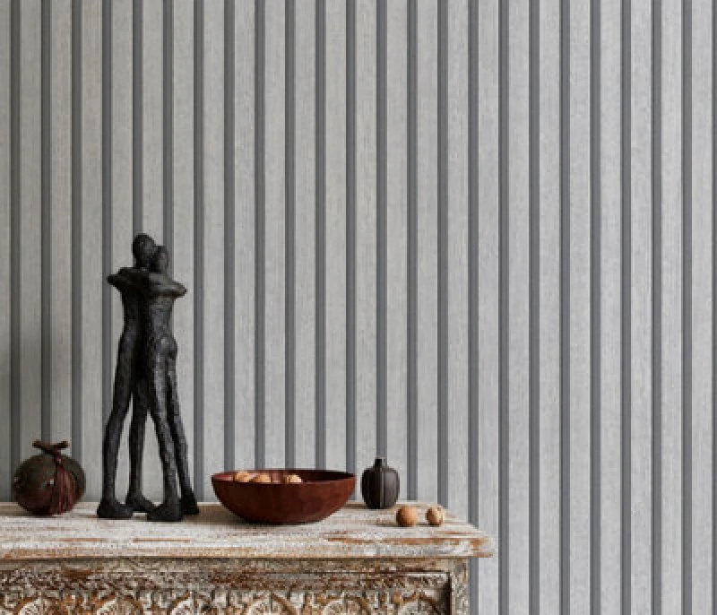 Image of Erismann Acoustic Panel - Soft Grey Vinyl Non Woven Wallpaper