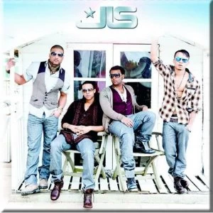 JLS - Beach Hut Fridge Magnet