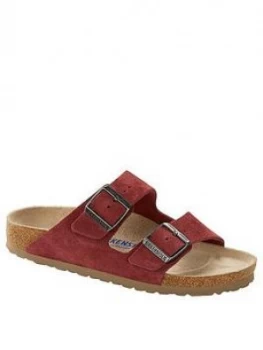 Image of Birkenstock Arizona Flat Sandal - Red, Size 3, Women