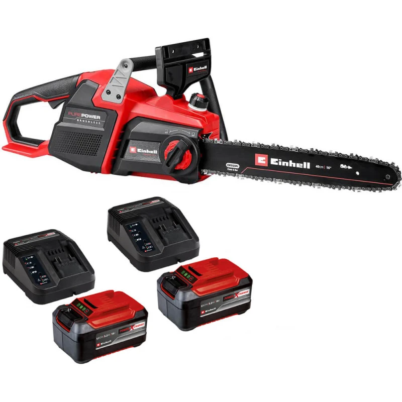 Image of Einhell Professional GP-LC 36/40 Li BL 36v Cordless Brushless Chainsaw 400mm GP-LC 36/40 Li BL Batteries: 2 x 5.2ah Li-ion