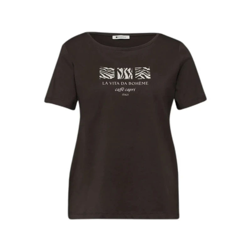 Image of Street One Womens T-Shirt Street One LTD QR Basic Marron Female 34