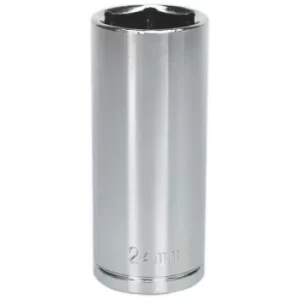 Image of Siegen S0679 Walldrive Socket 24mm Deep 1/2"sq Drive