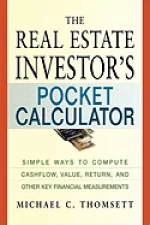 Image of real estate investors pocket calculator simple ways to compute cashflow val