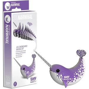 image of EUGY Narwhal 3D Craft Kit