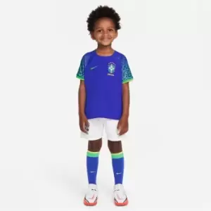 image of Nike Brazil Away Minikit 2022/2023 Infants - Blue