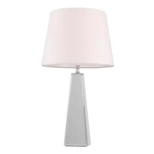 Image of Carson XL Table Lamp with Dusty Pink Aspen Shade