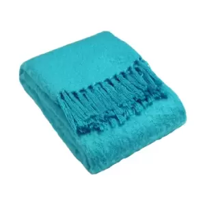 Image of Chiltern Tasselled Throw Kingfisher