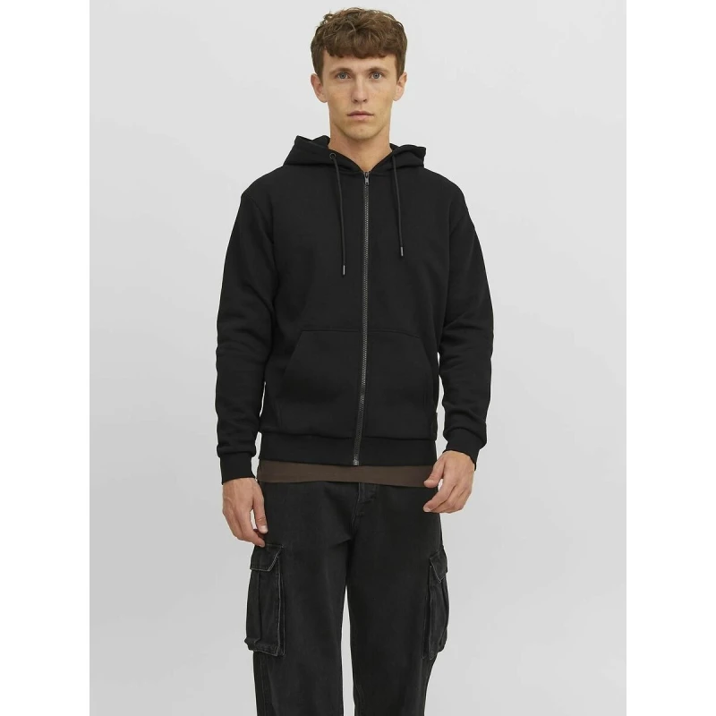 Image of jack & jones Zip-Up Hoodie Black Polyester XL