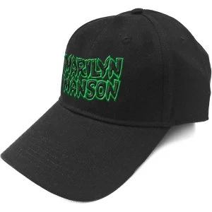 Marilyn Manson - Logo Mens Baseball Cap - Black