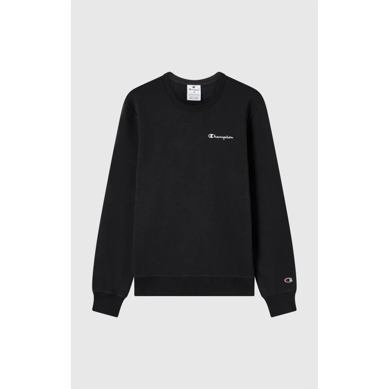 Image of Champion Icons Fleece Crewneck Sweatshirt Black male Small