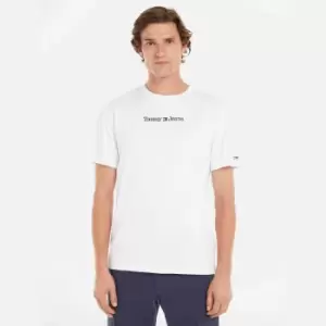 Image of Tommy Jeans Classic Logo Cotton T-Shirt - L