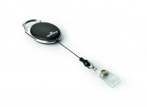 Image of Durable Black Badge Reel Style Fastener Pack of 10 832401