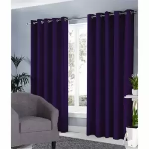 image of Ground Level Groundlevel Blackout Curtains Purple 66X90