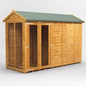 image of 10x4 Power Apex Summerhouse Combi Building including 4ft Side Store