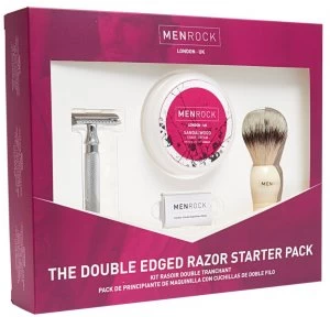 image of Mens Rock Double Edged Razor Started Pack