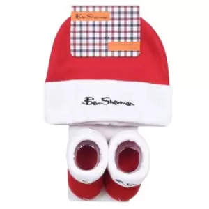 image of Ben Sherman Ben Hat & Boot Pck Bb99 - Red