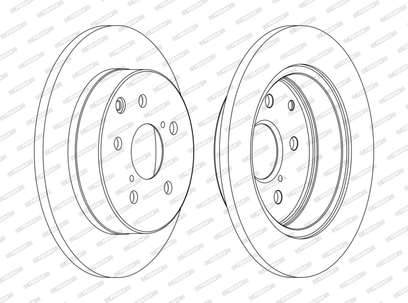 Image of Brake disc FERODO DDF1846C