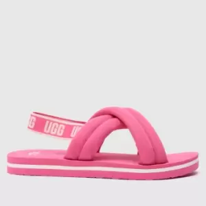 Image of UGG Pink Everlee Girls Youth Sandals