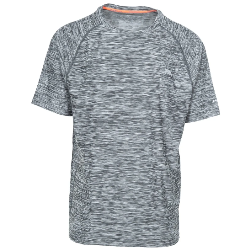 Image of Trespass Trespass Men Gaffney Active T-Shirt in Black Size: Small Black S Male 5057819334586