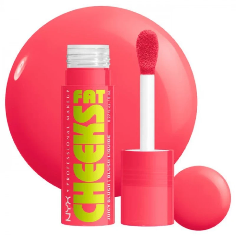 Image of NYX Professional Makeup Fat Cheeks Juicy Liquid Blush Bouncin' Berry