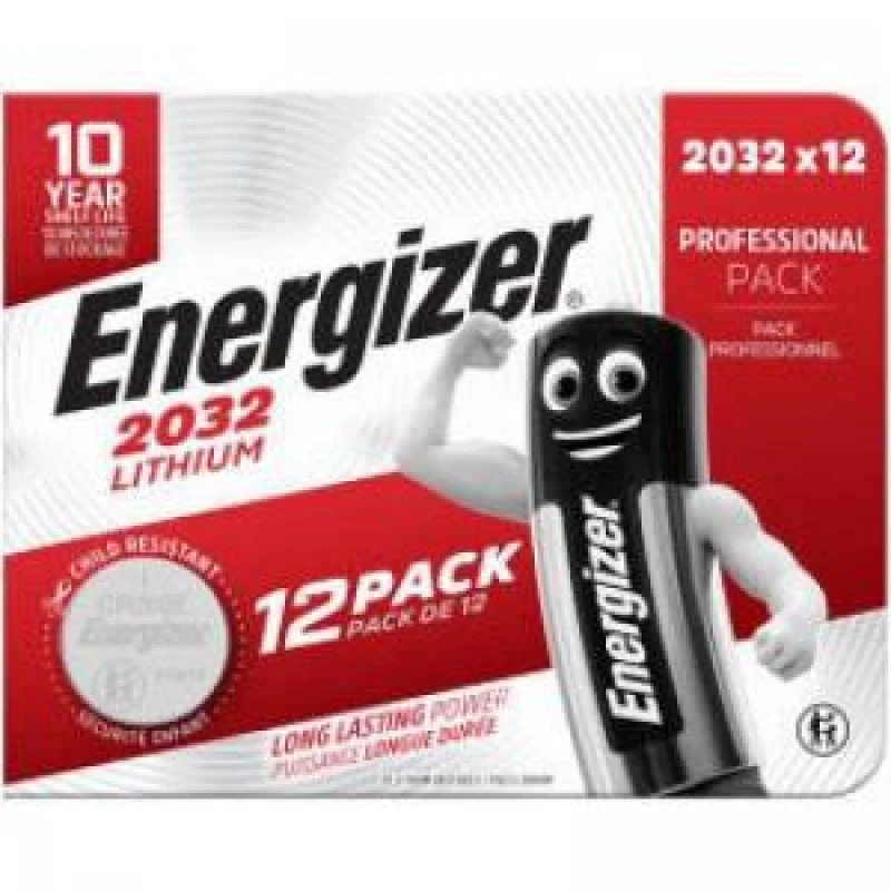 Image of Energizer Energizer Lithium CR2032 Coin Cell (Pack 12) - E303693100 E303693100