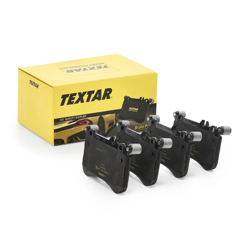 Image of TEXTAR 2521901 Brake pad set Q+ prepared for wear warning indicator, with counterweights Brake Pad Set,disc brake (402)