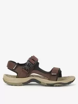 image of Barbour Pendle Sandals, Brown, Size 9, Men