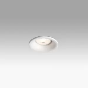 image of Ne 1 Light Round Recessed Spotlight White GU10