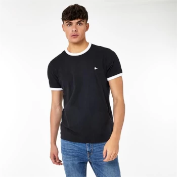 image of Jack Wills Pentworth Ringer T-Shirt - Black