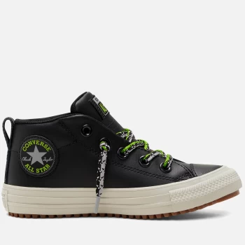 Converse Kids Chuck Taylor All Star Street Boot - Black/Bright Pear/Dolphin - UK 10 Kids